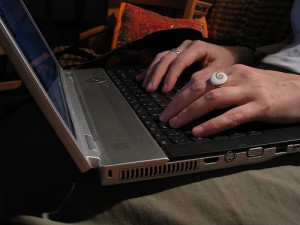 Laptop Typing